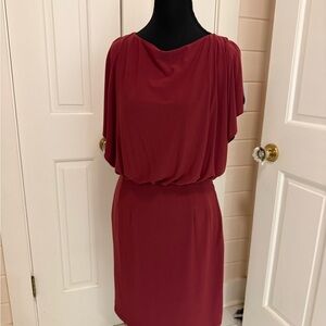 Chic Burgundy Mini Dress